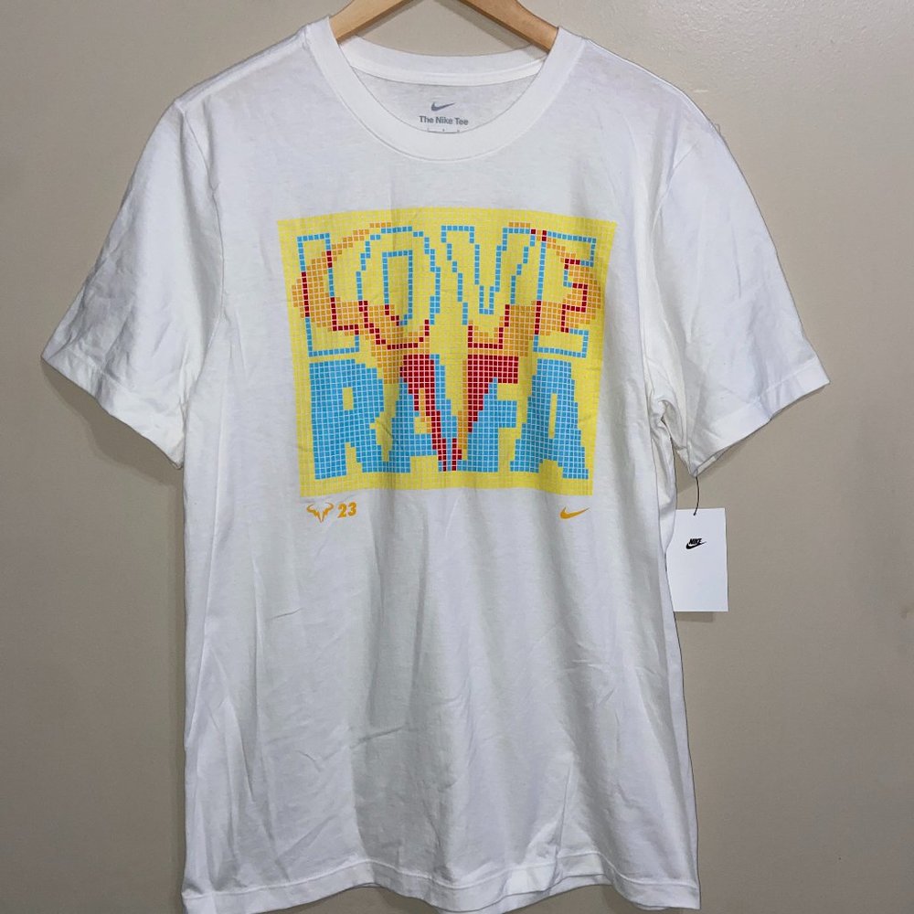 Nike Tennis Love Rafa Nadal NikeCourt Winner Grand Slam Shirt Men FN5318-100